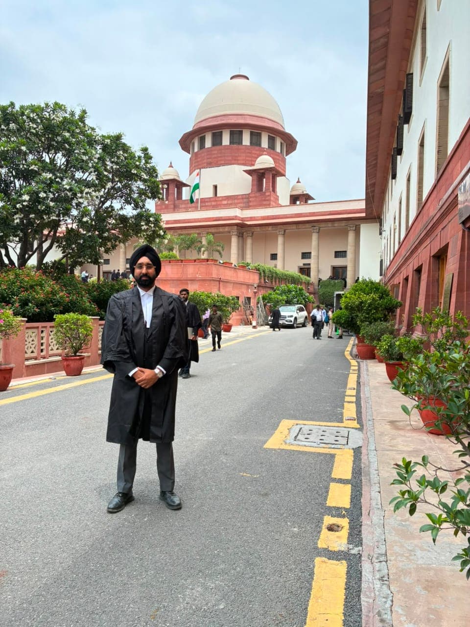 Karanjot Singh Jhikka at the Supreme Court of India